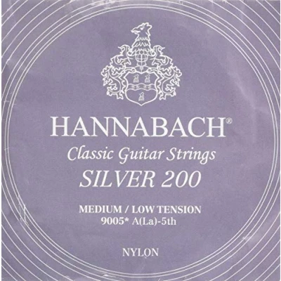 Abbildung von Hannabach Klassikgitarrensaiten Serie 900 Medium Low Tension Silver 200 A5w 9005MLT