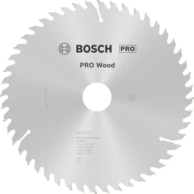 Abbildung von Bosch 1x PRO Wood Kreissägeblatt für Akku Handkreissägen (für Weichholz, Hartholz, Ø mm, Professional Zubehör Handkreissäge)