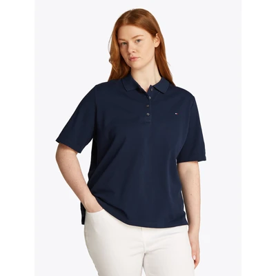 Abbildung von Tommy Hilfiger Curve 1985 Poloshirt, Damen, Größe: 52, Dark night navy