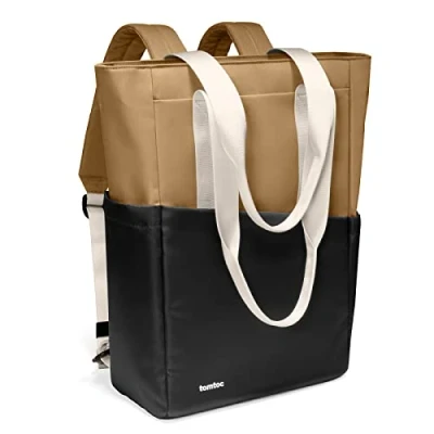 Abbildung von tomtoc 15,6 Zoll Laptop Rucksack, Stilvoll Rucksäcke Alltagsrucksack Women Daypack Backpack für Alltag Arbeit Büro Schule Uni, Schultertasche Damen Herren