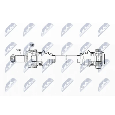 Abbildung von NTY NPW BM 109 Antriebswelle Hinterachse rechts 678 BMW: X3