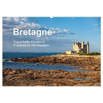 Abbildung von Bretagne Traumhafte Küsten in Frankreichs Nordwesten (Wandkalender 2025 DIN A2 quer), CALVENDO Monatskalender