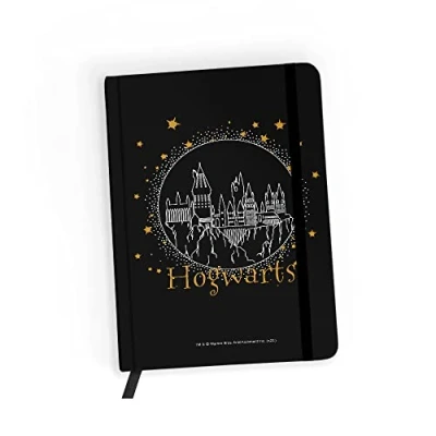 Abbildung von ERT GROUP Original und offiziell lizenziert von Harry Potter Notizbuch, Muster 036 black, mit liniertes Papier, A5