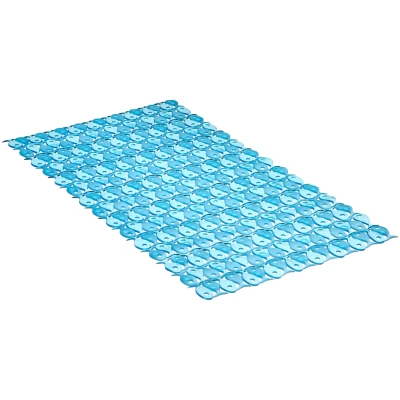 Abbildung von Tatay Badewannenmatten Rutschfest PVC mit Saugnäpfen, Rutschfestes, Resistent gegen Schimmel und Mikroben, Antibakteriell, Fische Design, Blau. Maße 72 x 36 cm 5510200