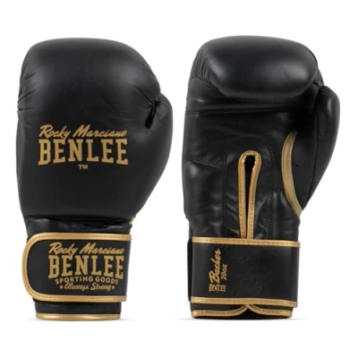 Abbildung von BENLEE Boxhandschuhe aus Leder BASHER Black/Gold 18 oz