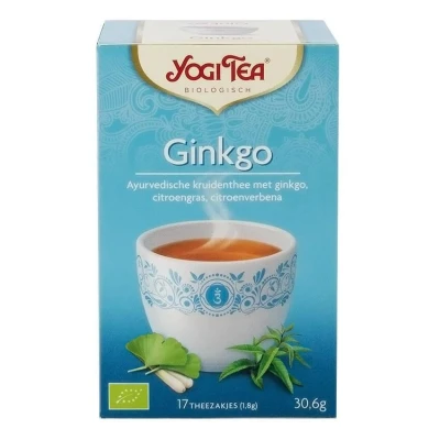 Abbildung von Yogi Tea Ginkgo Bio Kräutertee mit Ingwer &amp; Minze 17 Beutel