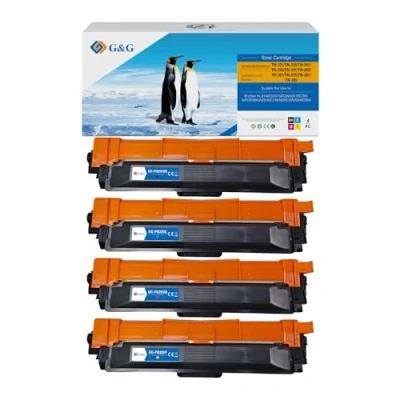 Abbildung von G&amp;G Toner Kompatibel mit Brother TN 241 245 für MFC 9332CDW DCP 9022CDW HL 3152CDW 3142CDW (Schwarz Cyan Magenta gelb)