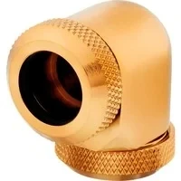 Abbildung von Corsair Hydro X Series XF Hardline 90 Degree 12mm OD Fittings, Twin Pack (Solid Brass Durability, Quality Finish, Double O Ring Compression Design, Easy Diameter Tubing Fitting) Gold