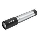 Abbildung von Ansmann DAILY USE LED Taschenlampe 50B inkl. AAA Batterie optimal geeignet Einsätze im Haus Garten Garage Auto Werkstatt oder Camping Leuchte handlich &amp; robust 55 Lumen Silber