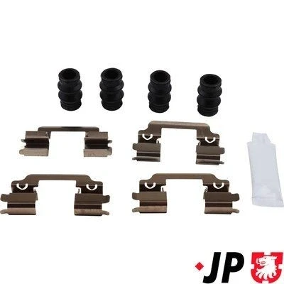Abbildung von JP GROUP 1564004610 Zubehörsatz, Scheibenbremsbelag FORD: FIESTA 6, B Max, Transit Courier Kombi