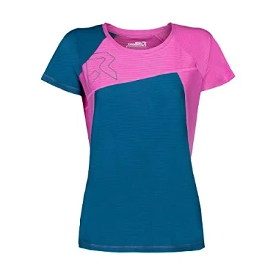 Abbildung von Rock Experience REWT01891 RE.Rainer 2.0 SS T Shirt Unisex 0834 SUPER PINK+1484 Moroccan Blue M