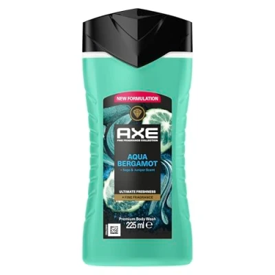 Abbildung von Axe Fine Fragrance Collection DUSCHGEL/FLUESSIGSEIFE Aqua Bergamot Premium Body Wash für 12 Stunden langanhaltende Frische verleiht einen spektakulären Duft unter der Dusche 225 ml
