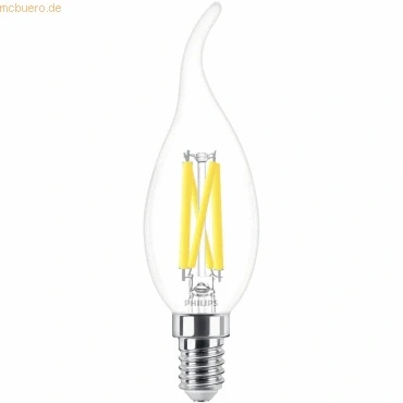 Abbildung von Signify Philips LED WarmGlow Lampe 40W E14 Kerze Klar 1er P