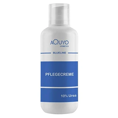 Abbildung von Blueline 10% Urea Creme für sehr trockene Haut (500ml Spender) Körpercreme bei Psoriasis oder Neurodermitis, Pflegecreme gegen Juckreiz, Hautpflege Hautunreinheiten und Ausschlag