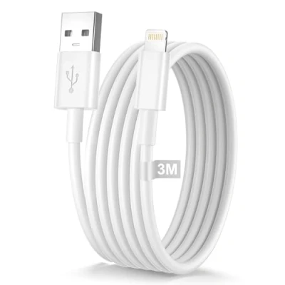 Abbildung von AINPOW iPhone Ladekabel 3M [MFi Zertifiziert], USB Lightning Kabel Schnellladekabel Lang für 14 Pro Max 13 12 11 XS XR 8 7