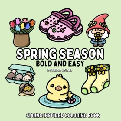 Abbildung von Spring Season: Inspired Bold and Easy Coloring Book for Adults or Kids (Bold Books)