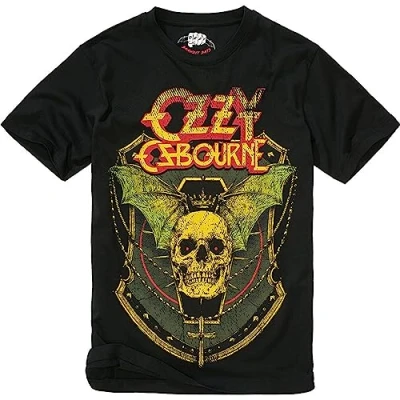 Abbildung von Brandit OZZY Skull Tshirt print, Herren, Größe: Medium, Black