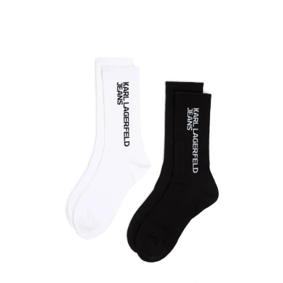 Abbildung von Karl Lagerfeld Jeans PACK 2 Socken, Damen, Größe: 43 46, White black