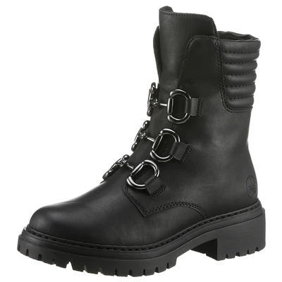 Abbildung von Rieker Snowboot/Winterstiefel, Damen, Größe: 42, Schwarz Schuhe