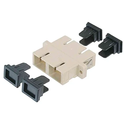 Abbildung von DIGITUS LWL Kupplung SC / OM2 Multimode Fibre Optic Netzwerk Technik Farbe Grau