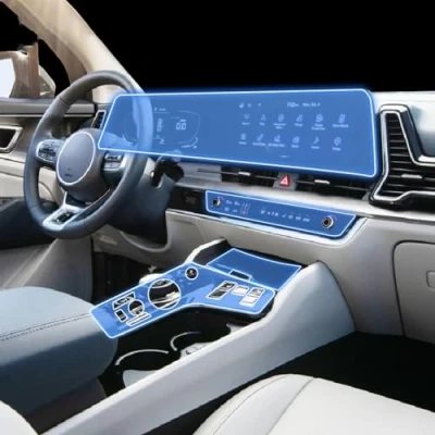 Abbildung von JCAKES Autoinnenraum Mittelkonsole Transparente TPU Schutzfolie Anti Kratz Reparaturfolie Zubehör,Für Kia Sportage NQ5 2022 2023