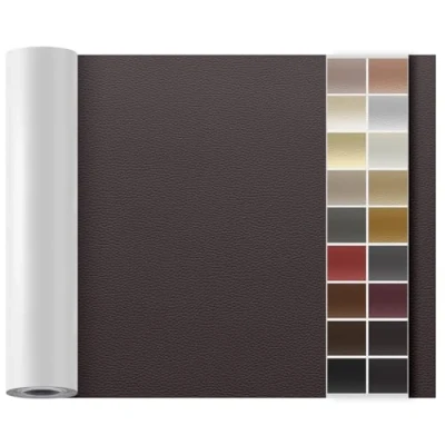 Abbildung von Leder Reparatur Set Kaffee,OAZ Kunstleder Selbstklebend 90 x 200 cm,Kunstleder Reparaturset Patch Selbstklebende Lederflicken für Autositze Möbel Sofa Taschen