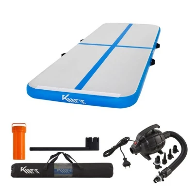 Abbildung von KM Fit Gymnastikmatte Turnmatte Aufblasbar Airtrack Fitness Matte 5 m (Set, St., m), Elektropumpe 600 W