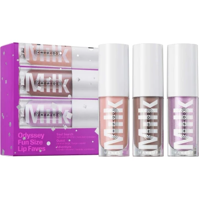 Abbildung von Milk Odyssey Fun Size Lip Faves Lipgloss set Auf Ölbasis In Reisegröße Mini Trio