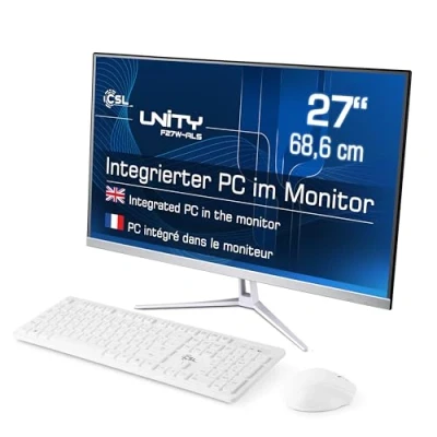 Abbildung von CSL Unity F27 ALS N200 Windows 11 All in One PC (27 Zoll, Intel® N200, Intel UHD Graphics, 1x HDMI 2.0, 32 GB RAM, 1000 SSD, passiver CPU Kühler)