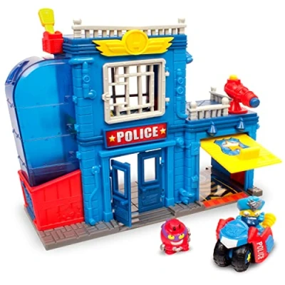 Abbildung von SUPERTHINGS RIVALS OF KABOOM SuperZings Polizeiwache (PSZSP112IN01) mit 2 Exklusiv Figuren und 1 Motorrad