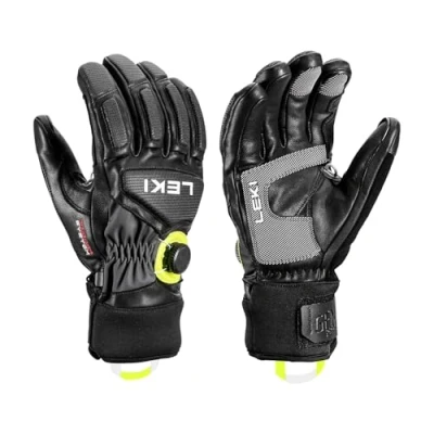 Abbildung von LEKI Griffin Tune 3D Boa Handschuhe, Black Graphite Ice Lemon, EU 7