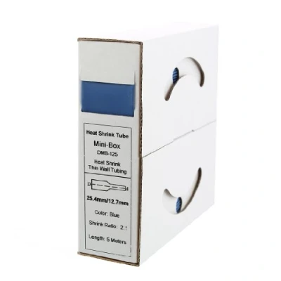 Abbildung von 5m Schrumpfschlauch 25,4mm &gt; 12,7mm blau