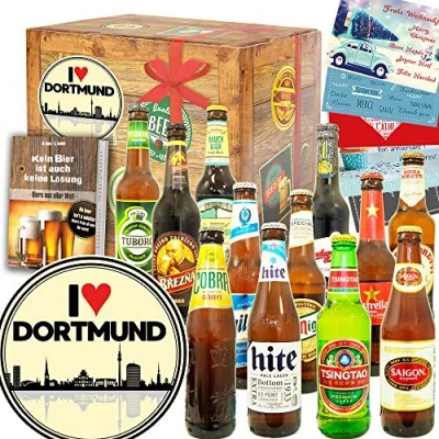 Abbildung von I love Dortmund + Geschenkbox Bier Paket Welt
