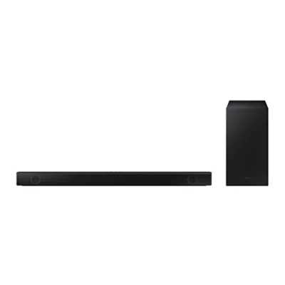 Abbildung von SAMSUNG Soundbar HW B530/ZF mit Subwoofer, 2.1 Kanäle 360 W 2022, Tiefe Bässe, Surround Effekt, optimierter Klang, einzigartige Fernbedienung
