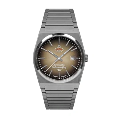 Abbildung von Ruhla 4660M2 Herrenuhr Automatik Space Control Sigmund Jähn 1978 Braun