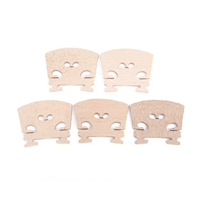 Abbildung von Dilwe 5 Stücke 4/4 Violine Brücke, Ahorn Holz Violin Brücken für Größe
