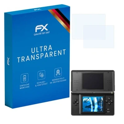 Abbildung von atFoliX Schutzfolie kompatibel mit Nintendo DS Lite Folie, ultraklare FX Displayschutzfolie (3er Set)
