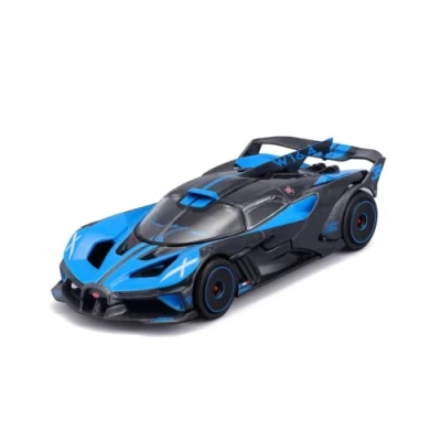 Abbildung von Bburago Modellauto Bugatti Bolide (blau), Maßstab 1:43, detailliertes Modell