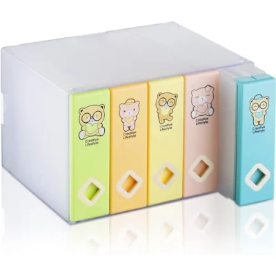 Abbildung von AhfuLife CD/DVD/Blu ray Aufbewahrung Boxen Farbenfrohe, DVD Box Platzsparende Transport Hüllen, CD Hüllen für Auto und Zuhause bis zu 120 Discs Ideal Geschenke (Grün)
