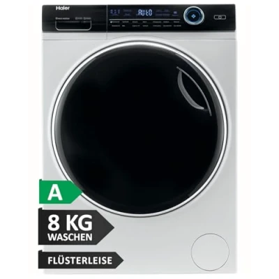 Abbildung von Haier I PRO SERIE 7 HW80 B14979 Waschmaschine / 8 kg A beste Effizienz Direct Motion Motor absolut leise XL Trommel Refresh Dampfprogramm Vollwasserschutz ABT
