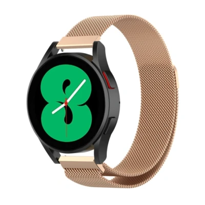 Abbildung von Garmin Venu 3s / Vivoactive 4s 2s Vivomove Forerunner 255s Milanaise Armband Champagner Gold