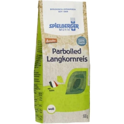 Abbildung von Parboiled Reis, Langkorn, weiß, demeter