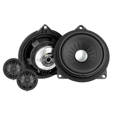 Abbildung von ETON UG BMW10T 10 cm / 4“ 2 Wege Plug &amp; Play Komponenten System, Auto Lautsprecher Set kompatibel mit BMW und Mini Fahrzeugen, Sound System für Türeinbau (T Korb), 1 Paar