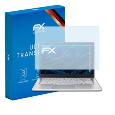 Abbildung von atFoliX Schutzfolie kompatibel mit Acer Aspire 5 A514 54 Folie, ultraklare FX Displayschutzfolie (2X)