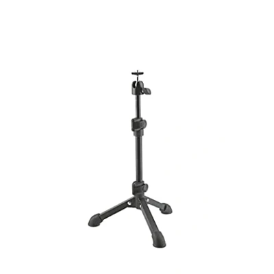 Abbildung von K&amp;M 19782 Kamera Tischstativ Schwarz aus Stahl mit Dreifuß, 360 Drehung, 90 Neigung flexibel und stabil