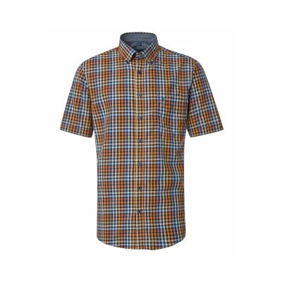 Abbildung von Casamoda Comfort FIT Kurzarm Hemd, Herren, Größe: Large, Orange