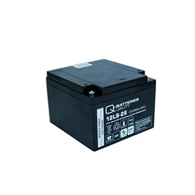 Abbildung von Q Batteries 12LS 26 12V 26Ah Blei Vlies Akku / AGM VRLA mit VdS