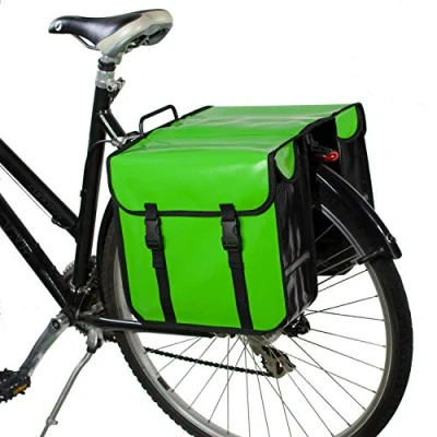 Abbildung von BikyBag Classic CW wasserdichte Fahrrad Doppeltasche, Fahrradtasche, Fahrrad, Pendler, Einkaufstasche, (Limettengrün)