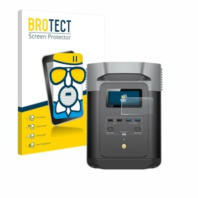 Abbildung von BROTECT Entspiegelungs Schutzglas für EcoFlow DELTA 2 Schutz Folie Panzerfolie Glas Matt [Extrem Kratzfest 9H, Anti Reflex, Fingerprint]