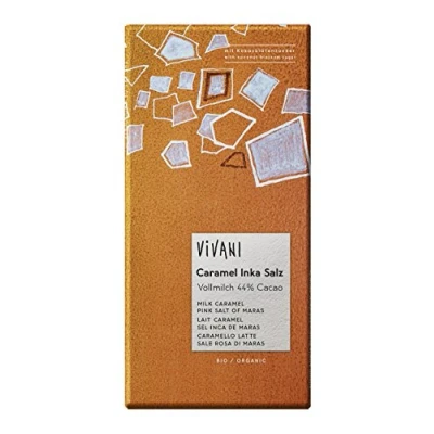 Abbildung von Vivani Bio Schokolade Caramel Inka Salz mit Kokosblütenzucker, 10er Pack (10 x 80 g)